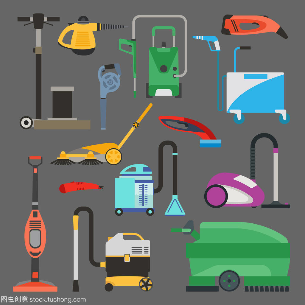 清洗设备矢量集